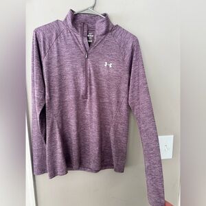 Under Armour Heathered Purple 1/4 Zip Pullover – Size Medium